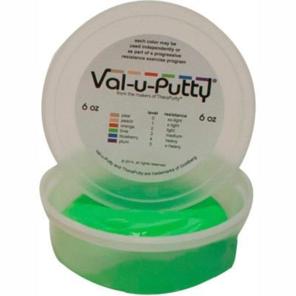 Fabrication Enterprises Val-u-Putty„¢ Exercise Putty, Lime, Medium, 6 Ounce 742813